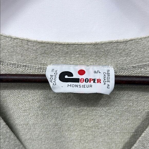 Vintage men’s Cooper cardigan with golfing embroidered - Picture 2 of 6
